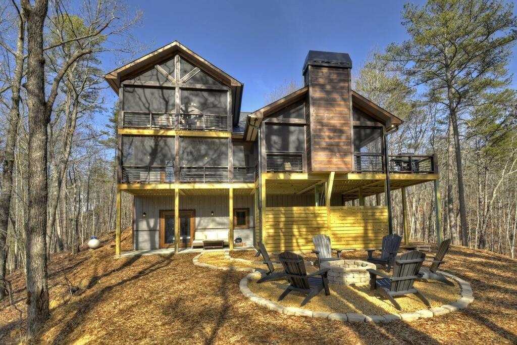 Rosewood Retreat - Hot Tub Fire Pit Pool Table Villa Blue Ridge Buitenkant foto